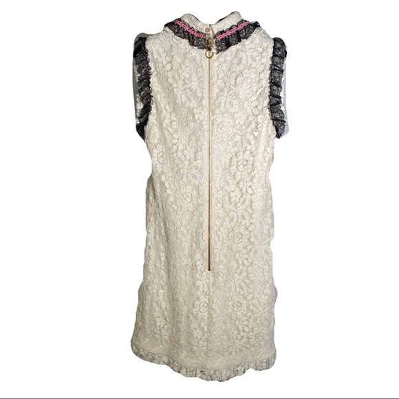 Sale! Gucci Cluny Lace Dress With Embroidery in White - Picture 6 of 16